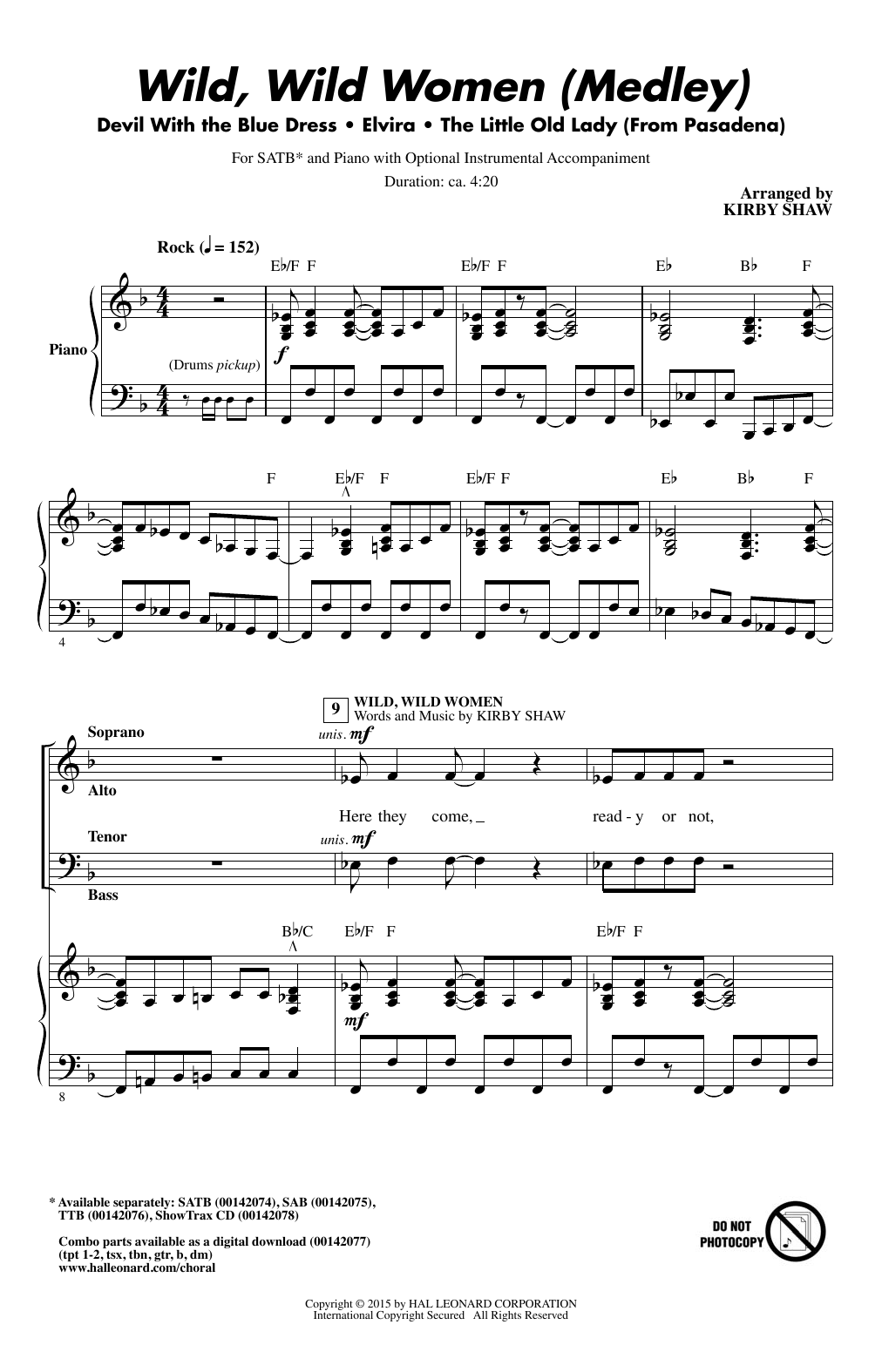 Produktbild zu: Wild, Wild Women (Medley)