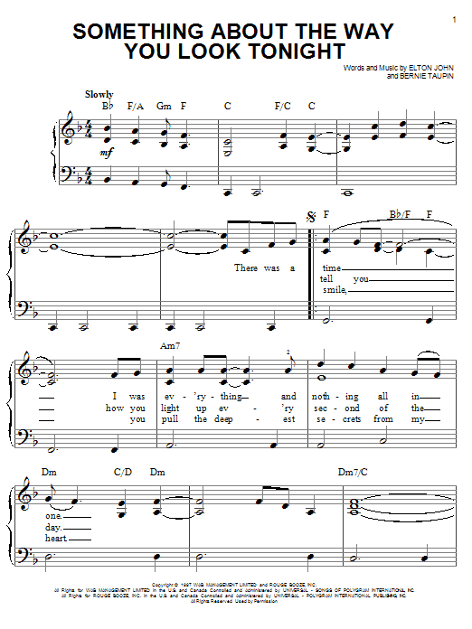 Produktbild zu: Something About The Way You Look Tonight