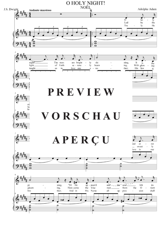 gallery: O Holy Night (Gesang mittel + Klavier) , , (Gesang mittel + Klavier)