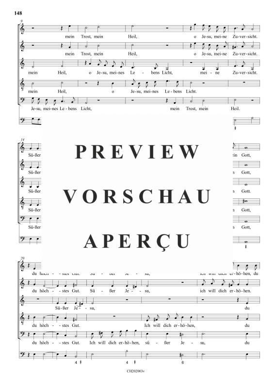 gallery: Süßer Jesu, meine Freude , , (Gemischter Chor 5-stimmig)