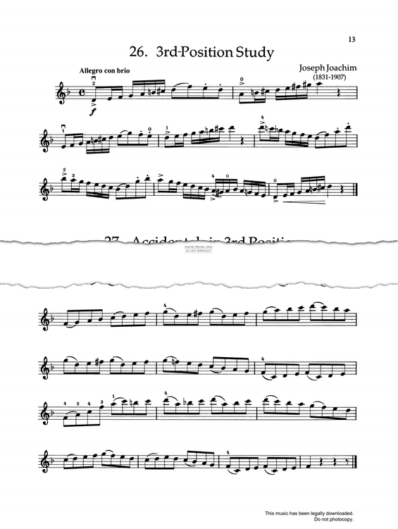 Product gallery: Page 1 of 1 Accidentals In 3rd Position, Franz Wohlfahrt