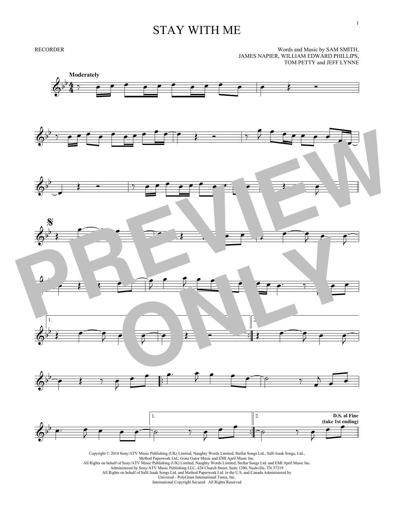 Product gallery: Page 1 of 1 Stay With Me, Sam Smith