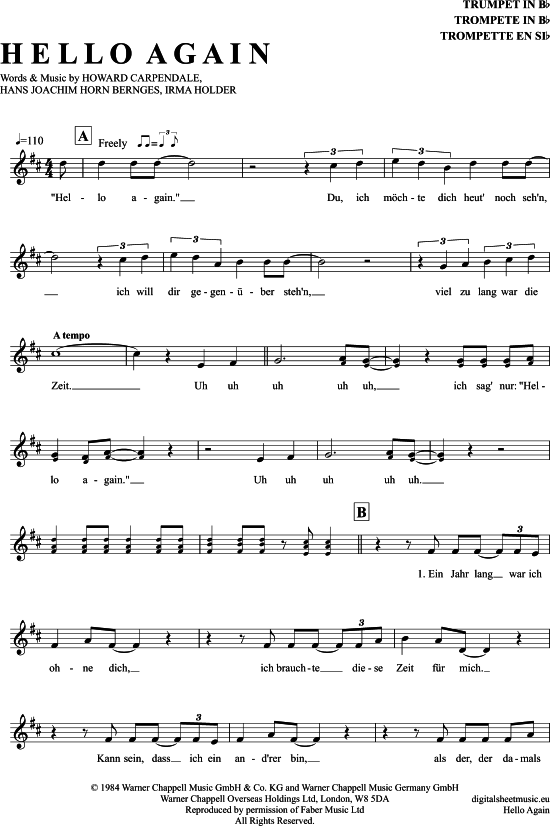 Produktbild zu: Hello Again Howard Carpendale