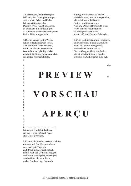 Product gallery: Page 3 of 3 Fröhlich will ich Gott lobsingen , , (mixed choir)