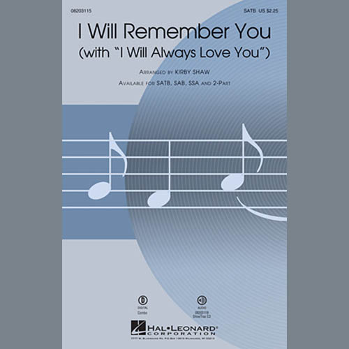 cover: I Will Remember You (with I Will Always Love You), Kirby Shaw