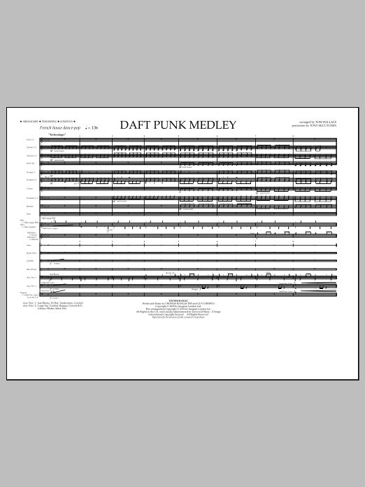 Product picture to:  Daft Punk Medley - Full Score - Tom Wallace