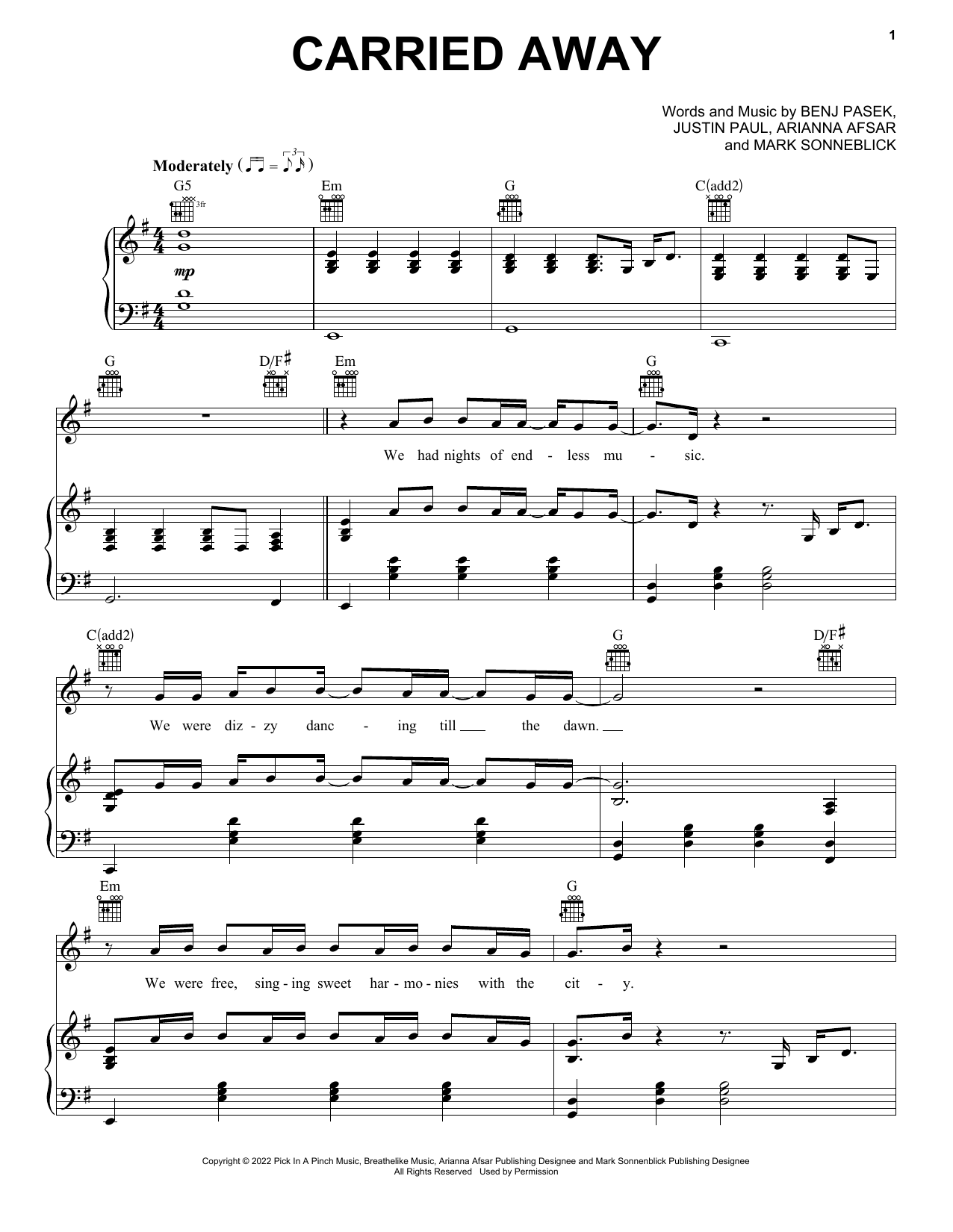 Produktbild zu: Carried Away (from Lyle, Lyle, Crocodile)
