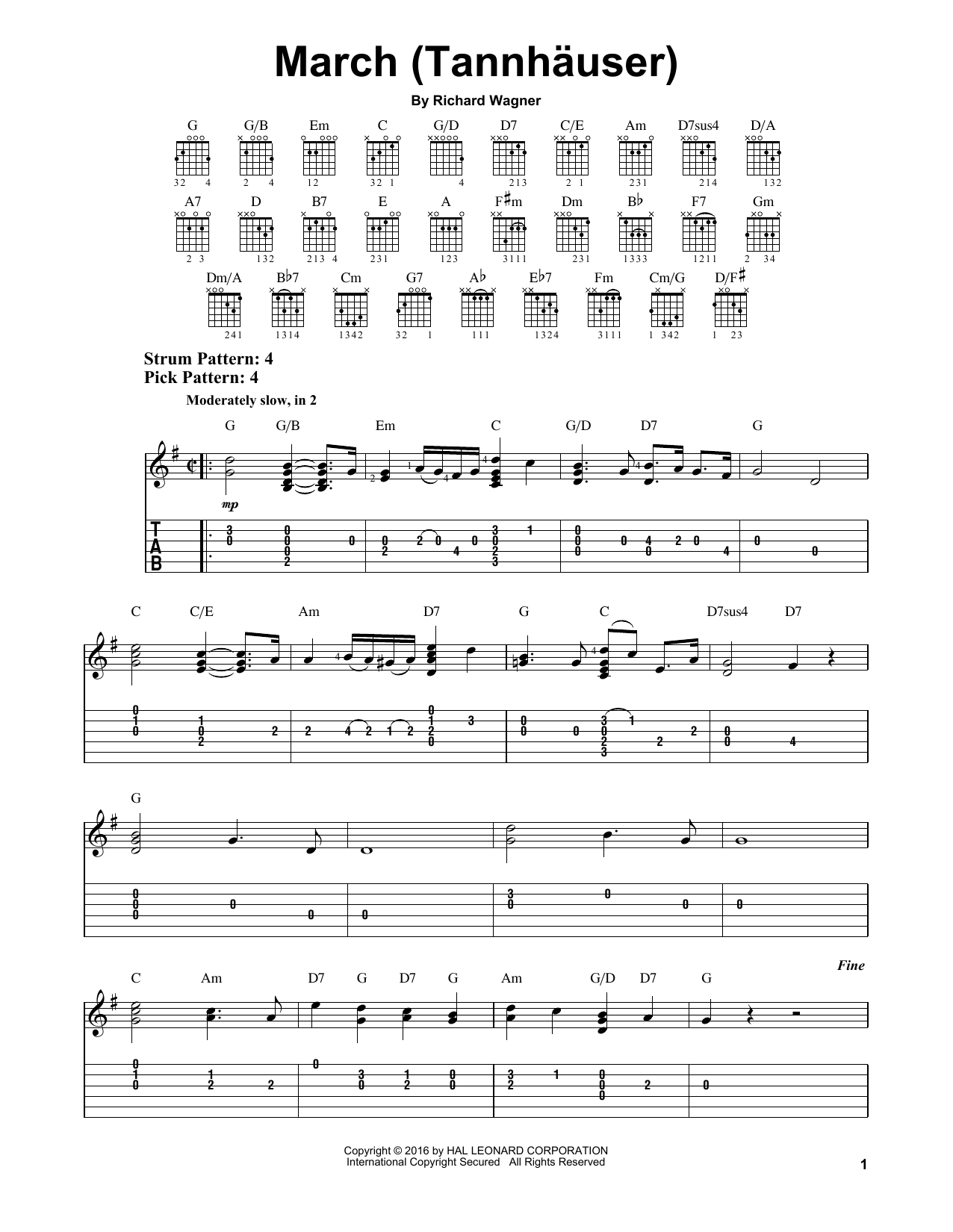 Product gallery: Page 1 of 1 March (Tannhauser), Richard Wagner