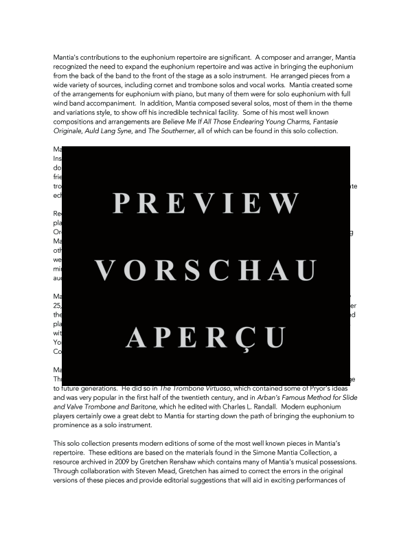 Product gallery: Page 5 of 11 Collection of Works for Euphonium and Piano, A, , (euphonium and piano)