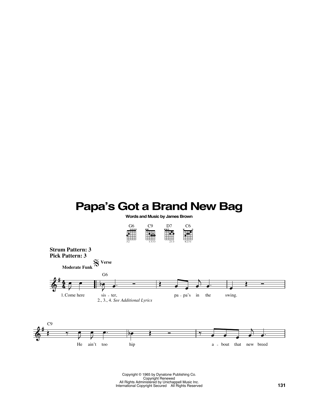 Produktbild zu: Papa's Got A Brand New Bag