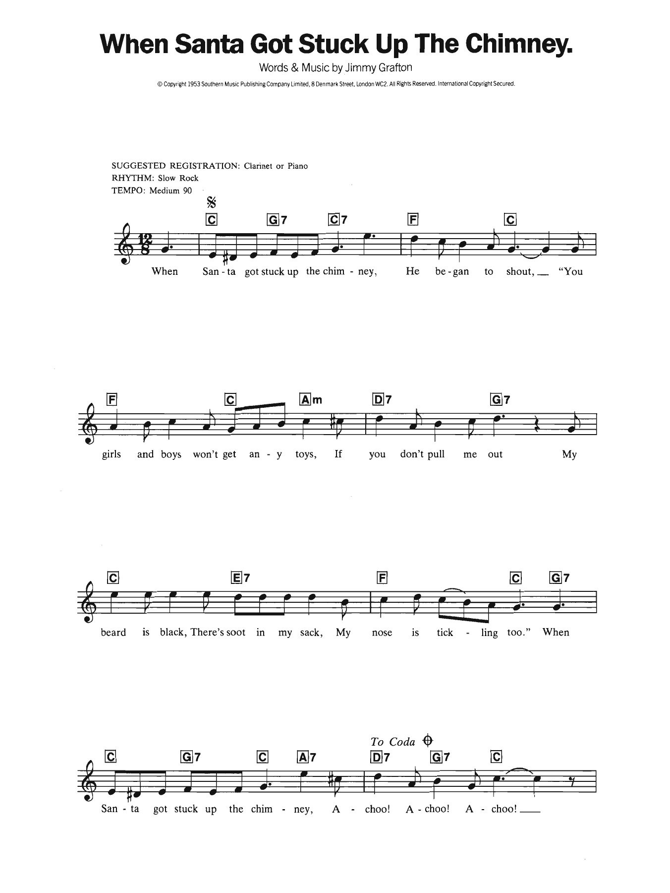 Produktbild zu:  When Santa Got Stuck Up The Chimney - Jimmy Grafton