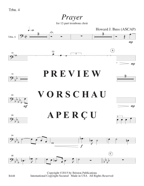 gallery: Prayer , , (12-stimmiger Posaunenchor)