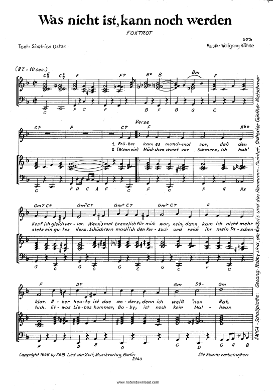 Was Nicht Ist Kann Ja Noch Werden Englisch Was nicht ist, kann noch werden - sheet music by Robby Lind - 2040122