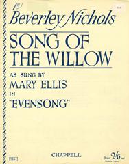 cover: The Song Of The Willow, Mary Ellis, Gesang, Klavier