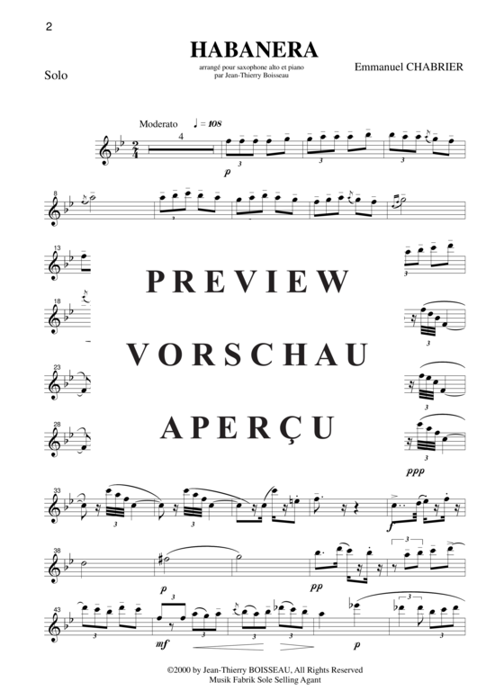 Product gallery: Page 14 of 16 Habanera , , (alto saxophone + piano)