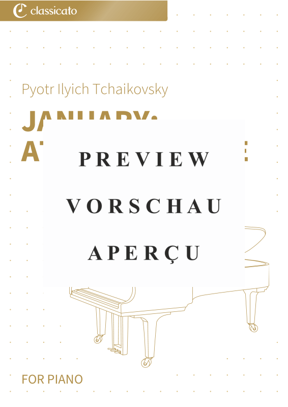 Product gallery: Page 2 of 6 January: At the Fireside - Simplified version, , Piano Solo