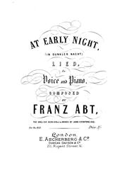 Produktbild zu: At Early Night (In Dunkler Nacht)