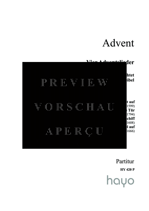 gallery: Advent - Vier Adventslieder, , (Horn Quartett)