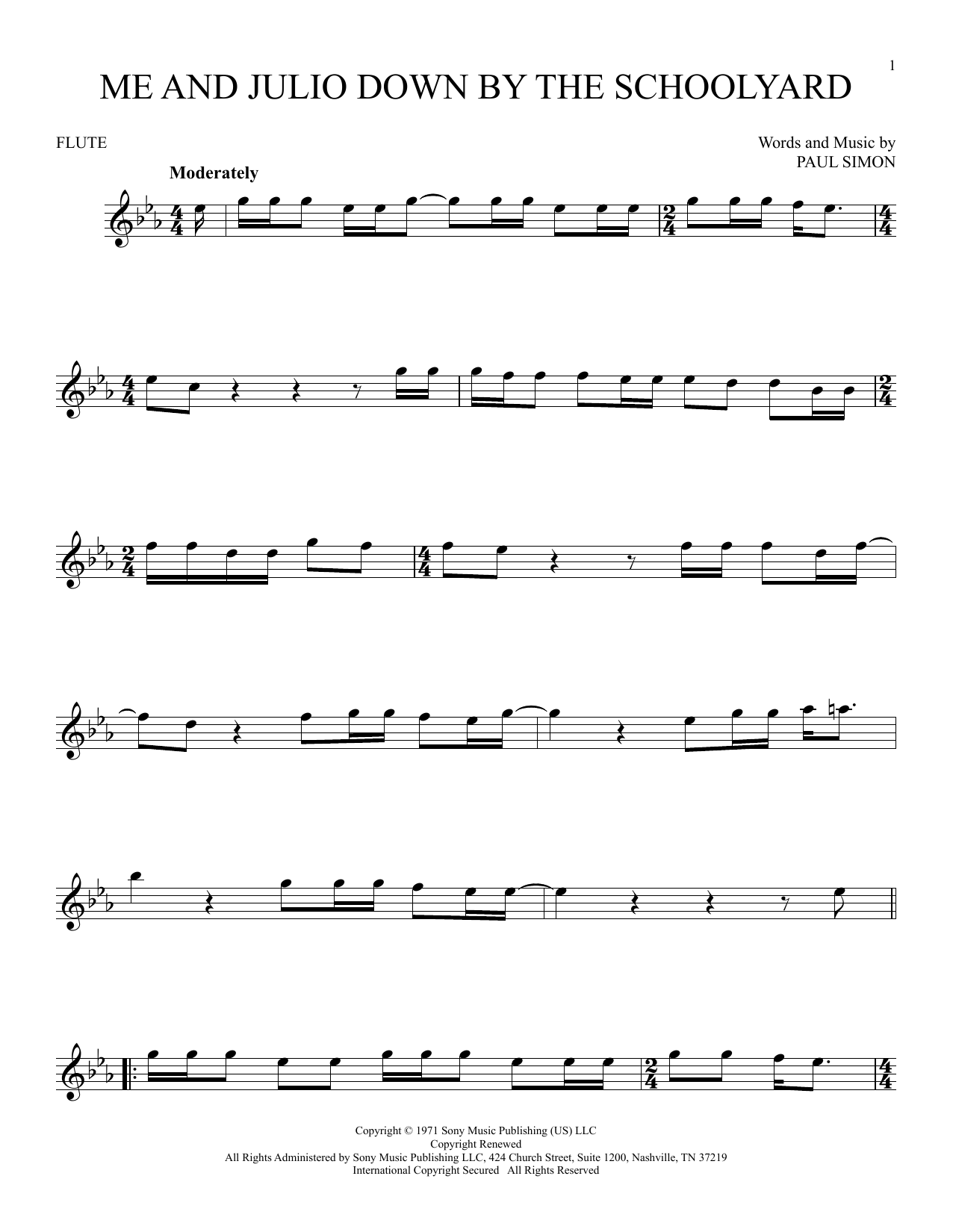 Product gallery: Page 1 of 1 Me and Julio Down By The Schoolyard, Paul Simon