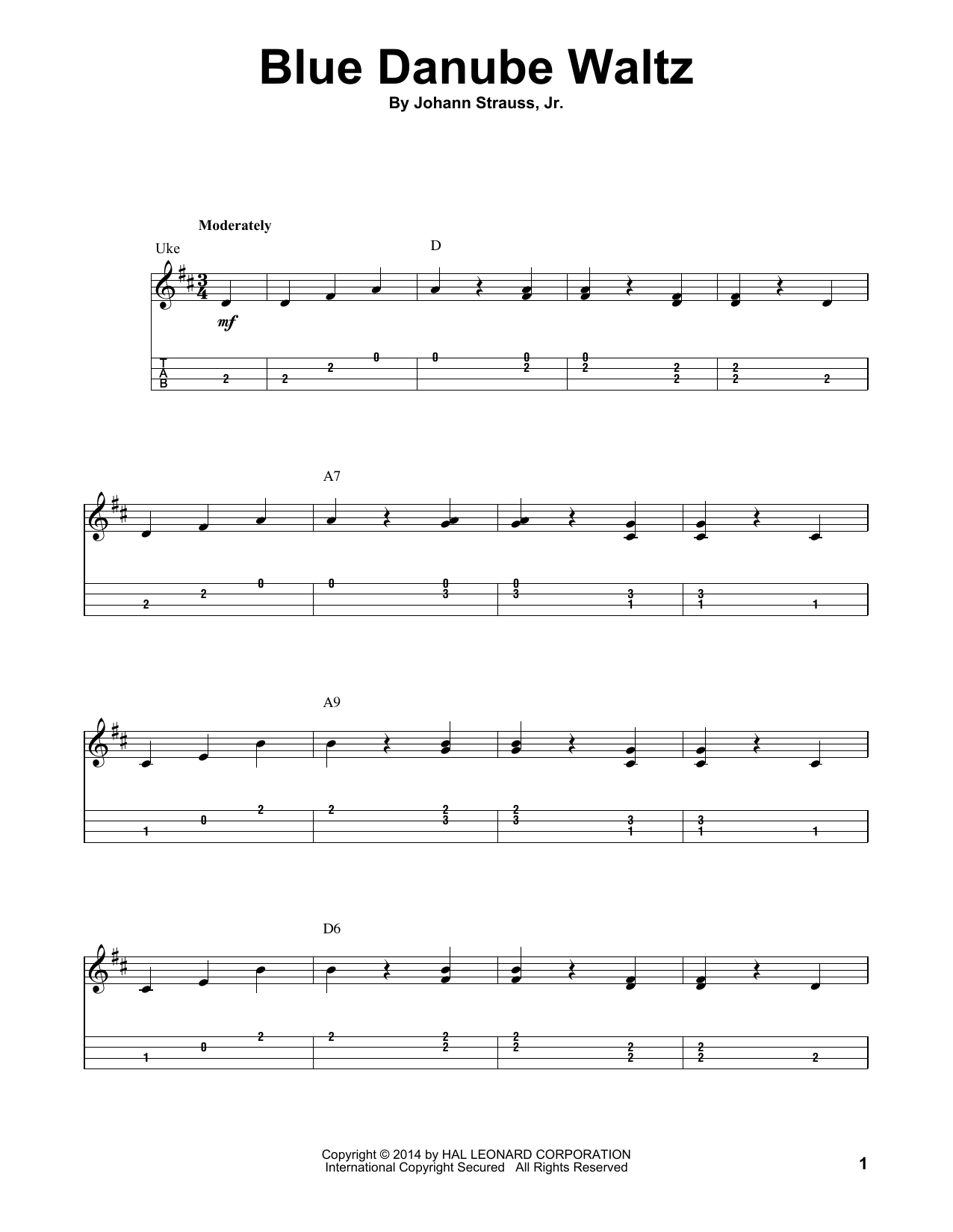 Product gallery: Page 1 of 1 Blue Danube Waltz, Johann Strauss, Jr.