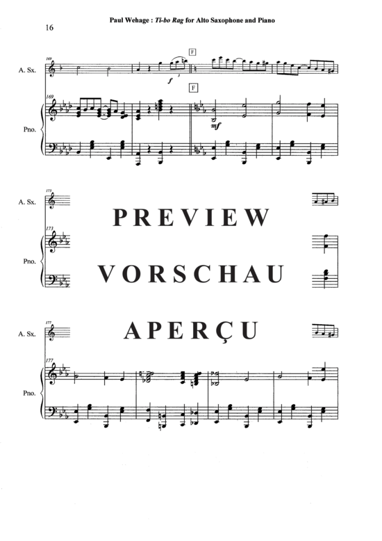 Product gallery: Page 17 of 21 Tibo Rag , , (alto saxophone + piano)