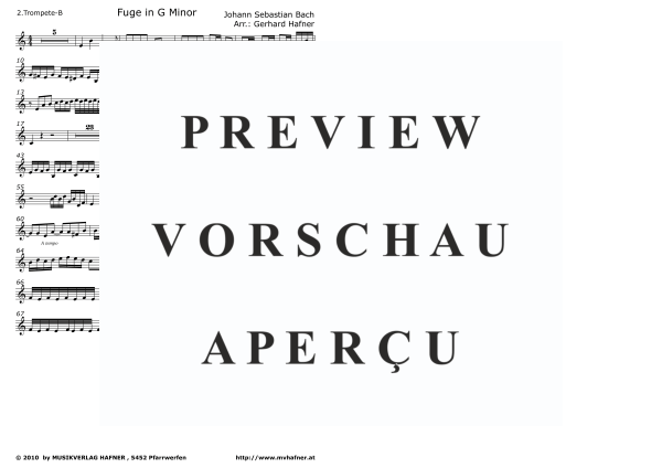 gallery: Fuge in G Moll, , (Blechbläser Quintett)