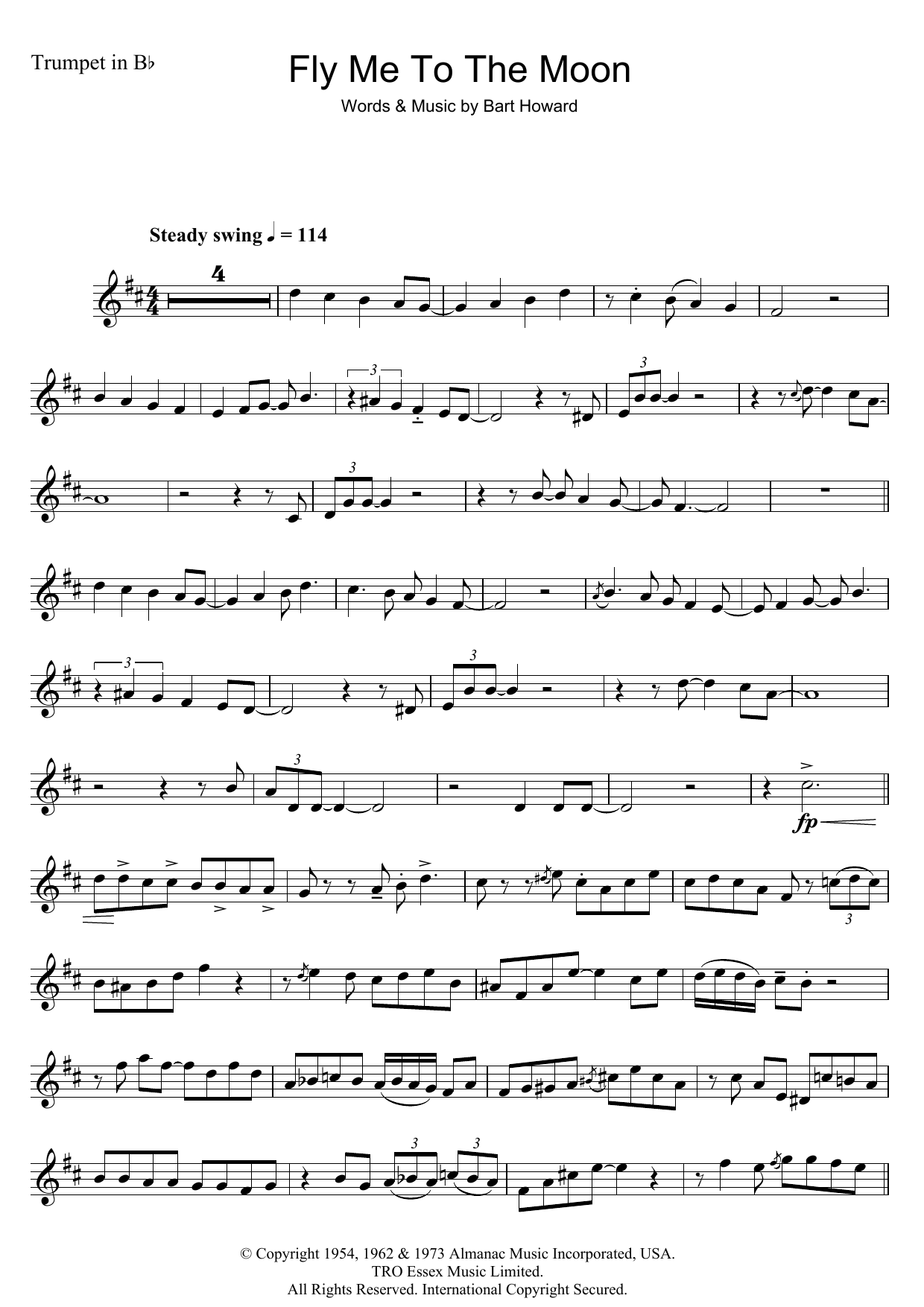 Produktgalerie: Seite 1 von 1 Fly Me To The Moon (In Other Words), Julie London, Trompete