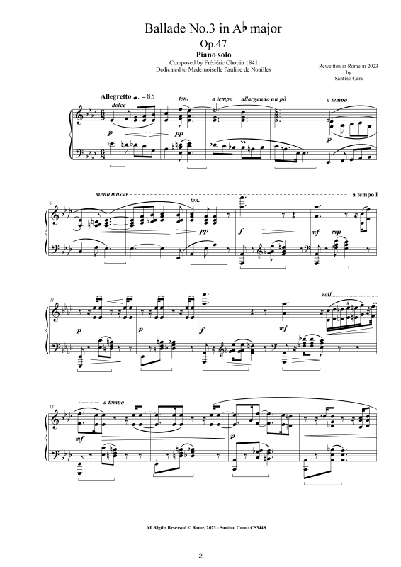 Produktgalerie: Seite 1 von 11 Ballade Nr. 3 As-Dur Op. 47, , Klavier Solo