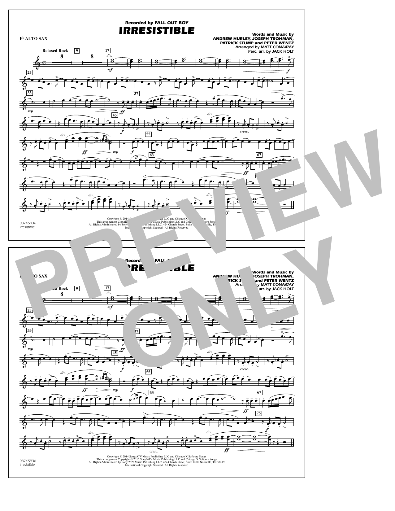 Product picture to: Irresistible - Eb Alto Sax