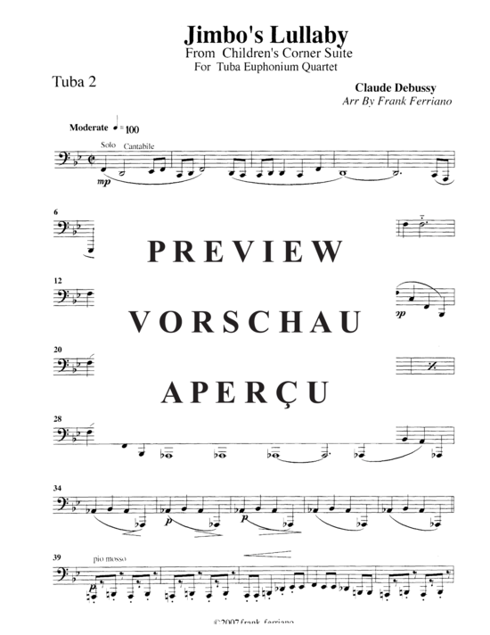 Product gallery: Page 14 of 15 Jimbo´s Lullaby , , (Tuba Quartett EETT)