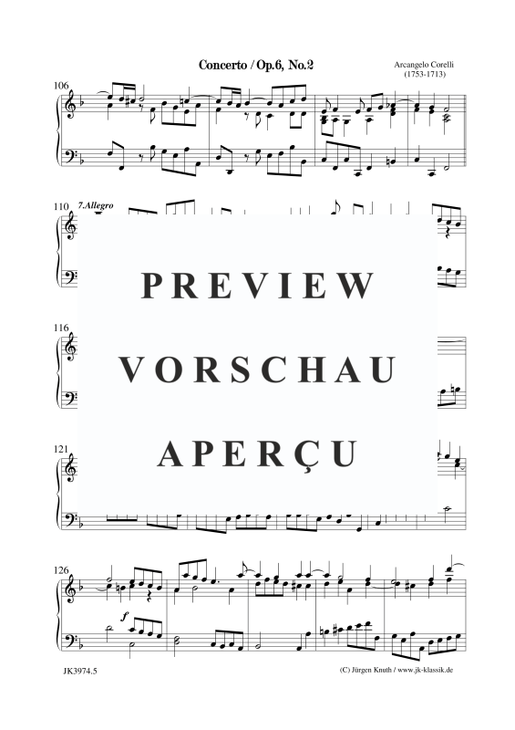 gallery: Concerto Op. 6. No. 2, , (Klavier/Cembalo Solo)