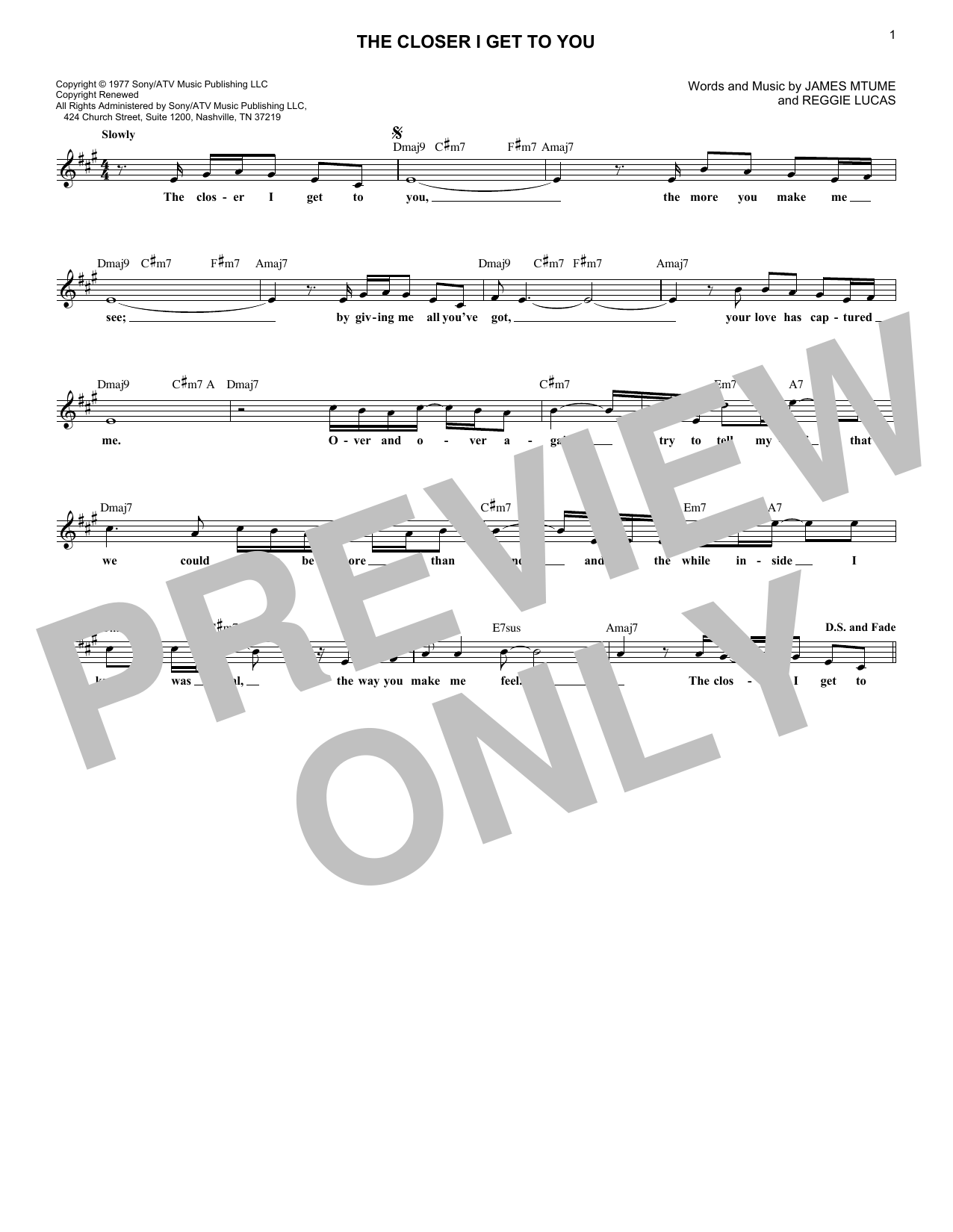 Produktbild zu: The Closer I Get To You