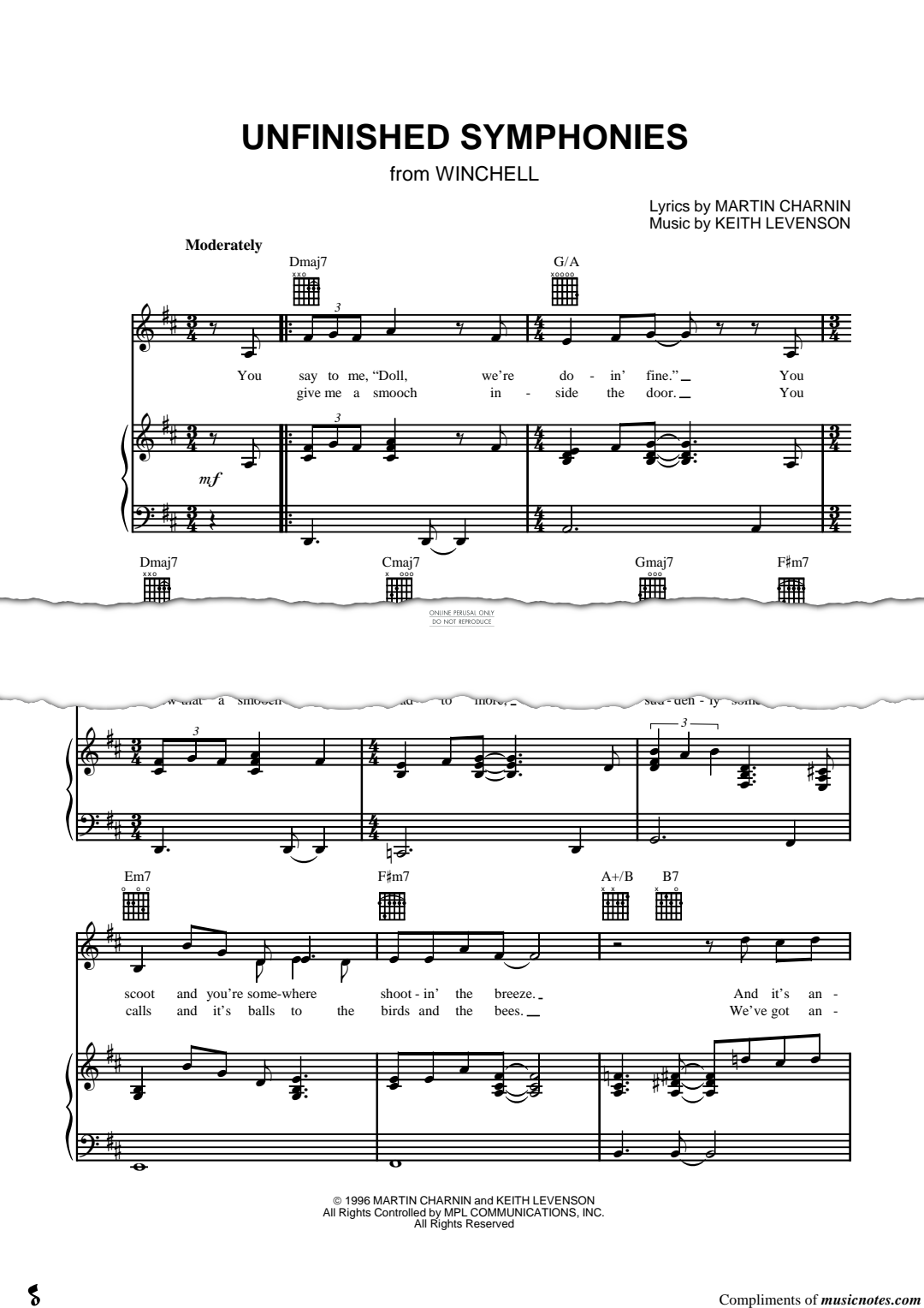 Produktgalerie: Seite 1 von 1 Unfinished Symphonies, Martin Charnin, Gesang, Gitarre, Klavier