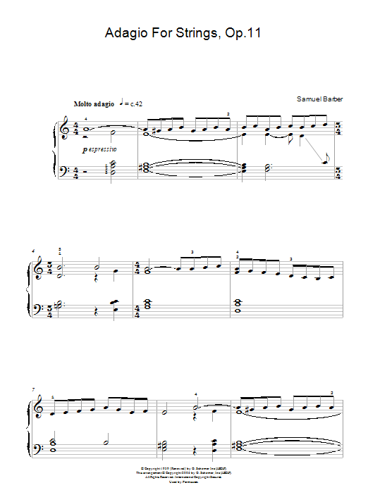 Produktbild zu: Adagio For Strings Op. 11