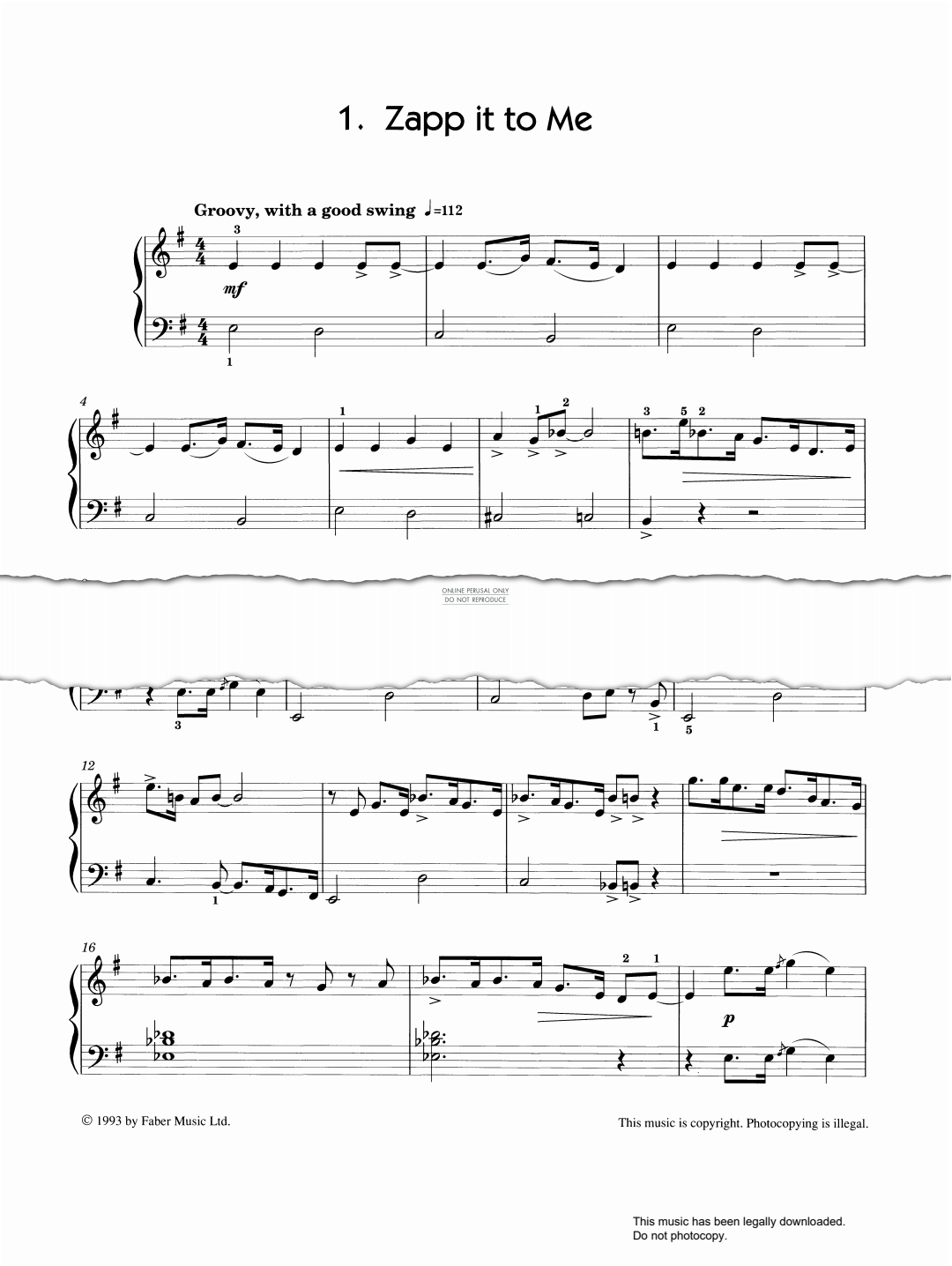 Product picture to: Zapp It To Me (from 'More Jazzin' About')