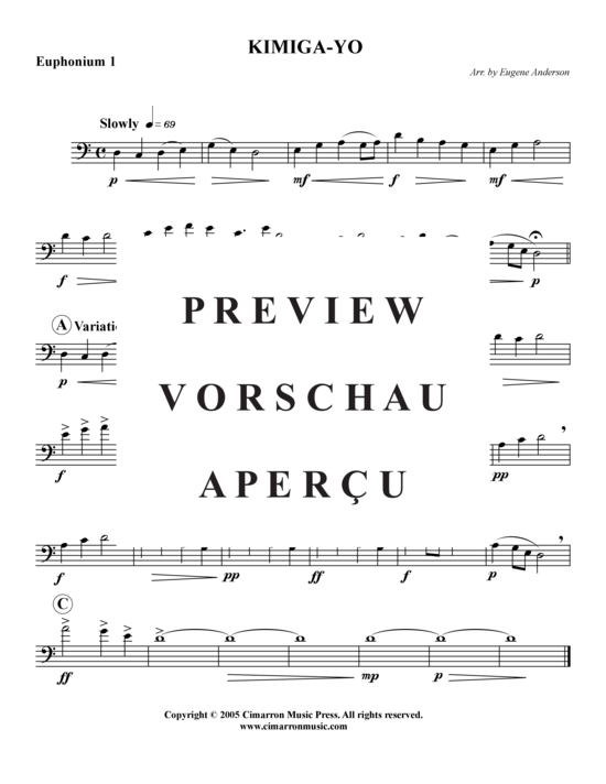 Product gallery: Page 3 of 8 Kimiga-Yo , , (Tuba Quartet: 2x Baritone, 2xTuba)