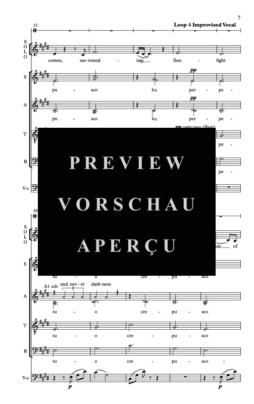 Produktgalerie: Seite 10 von 11 Body of the Moon, , Solo Gesang, Gemischter Chor, Violoncello und Trommel