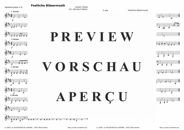 Product gallery: Page 9 of 9 Festliche Bläsermusik, , (Clarinet Quintet)