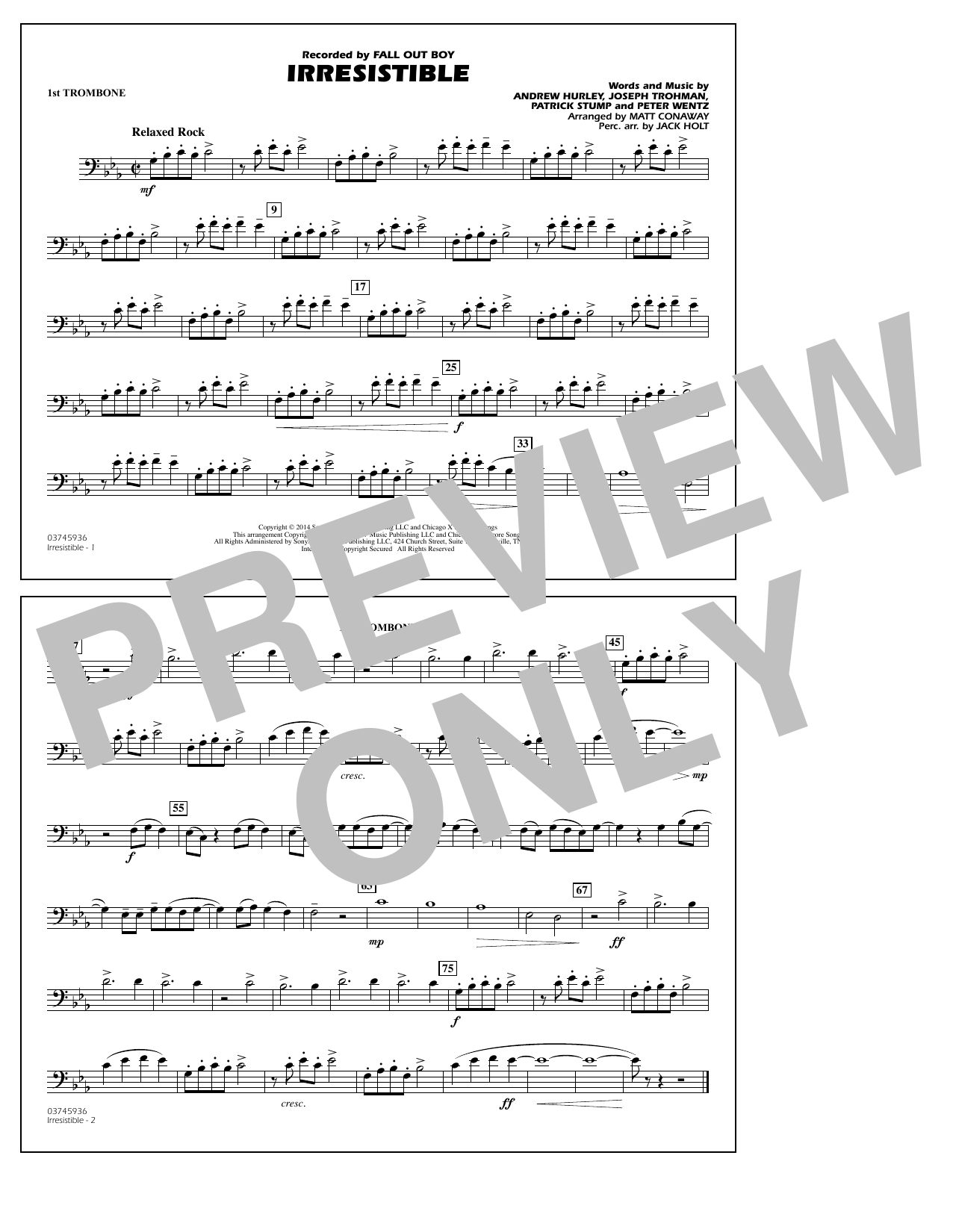 Product picture to: Irresistible - 1st Trombone
