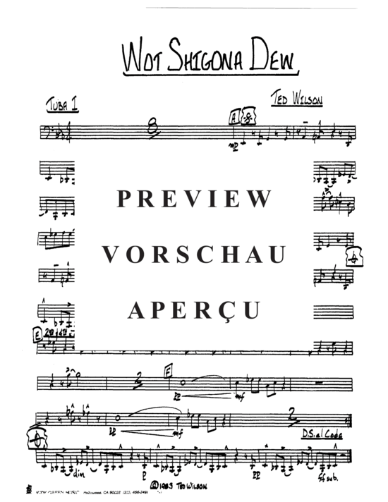 Produktgalerie: Seite 11 von 15 Wot Shigona Dew , , (Tuba Quintett + Band)