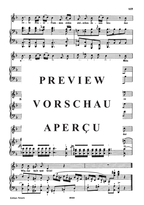 Product gallery: Page 3 of 3 Der stürmische Morgen D.911-18 (Winterreise), , High Voice and Piano
