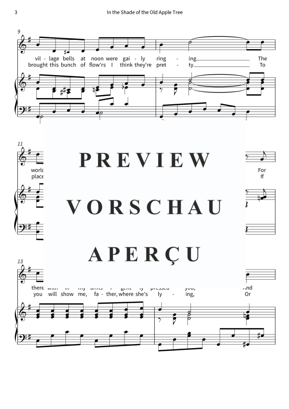 gallery: In the Shade of the Old Apple Tree, , (Gesang und Klavier)