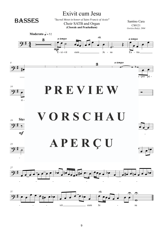 Produktgalerie: Seite 10 von 10 Exivit cum Jesu - St. Francis of Assisi, , Gemischter Chor und Orgel