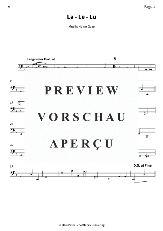 Product gallery: Page 11 of 11 La - Le - Lu, Heinz Rühmann, (Woodwind Quartet)