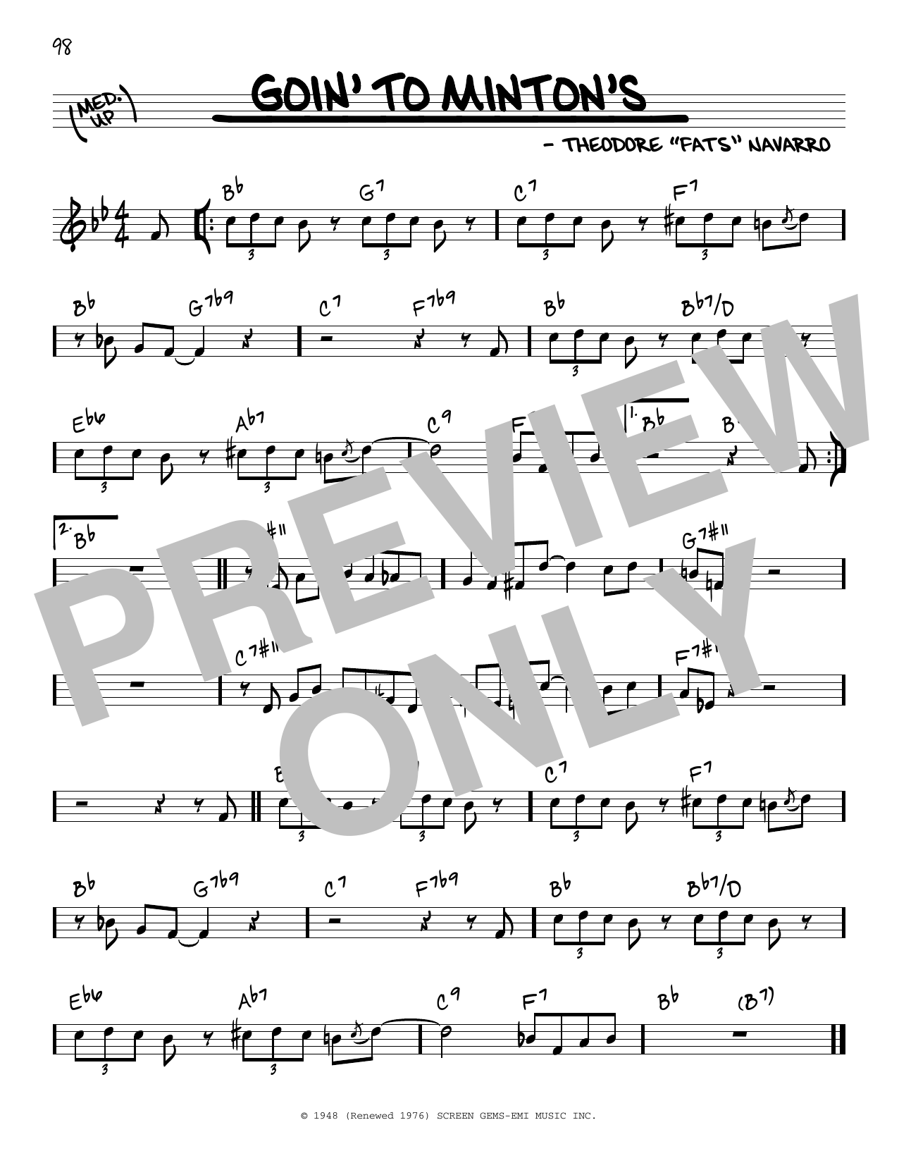 Produktbild zu: Goin' To Minton's
