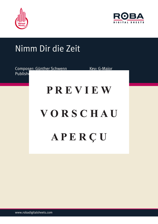 Produktgalerie: Seite 2 von 4 Nimm Dir die Zeit, 	, Klavier und Gesang