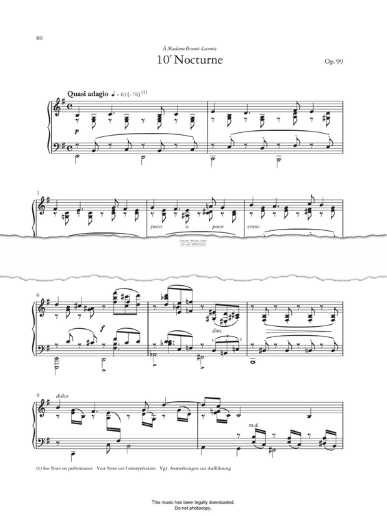 Product picture to: Nocturne No.10, Op.99