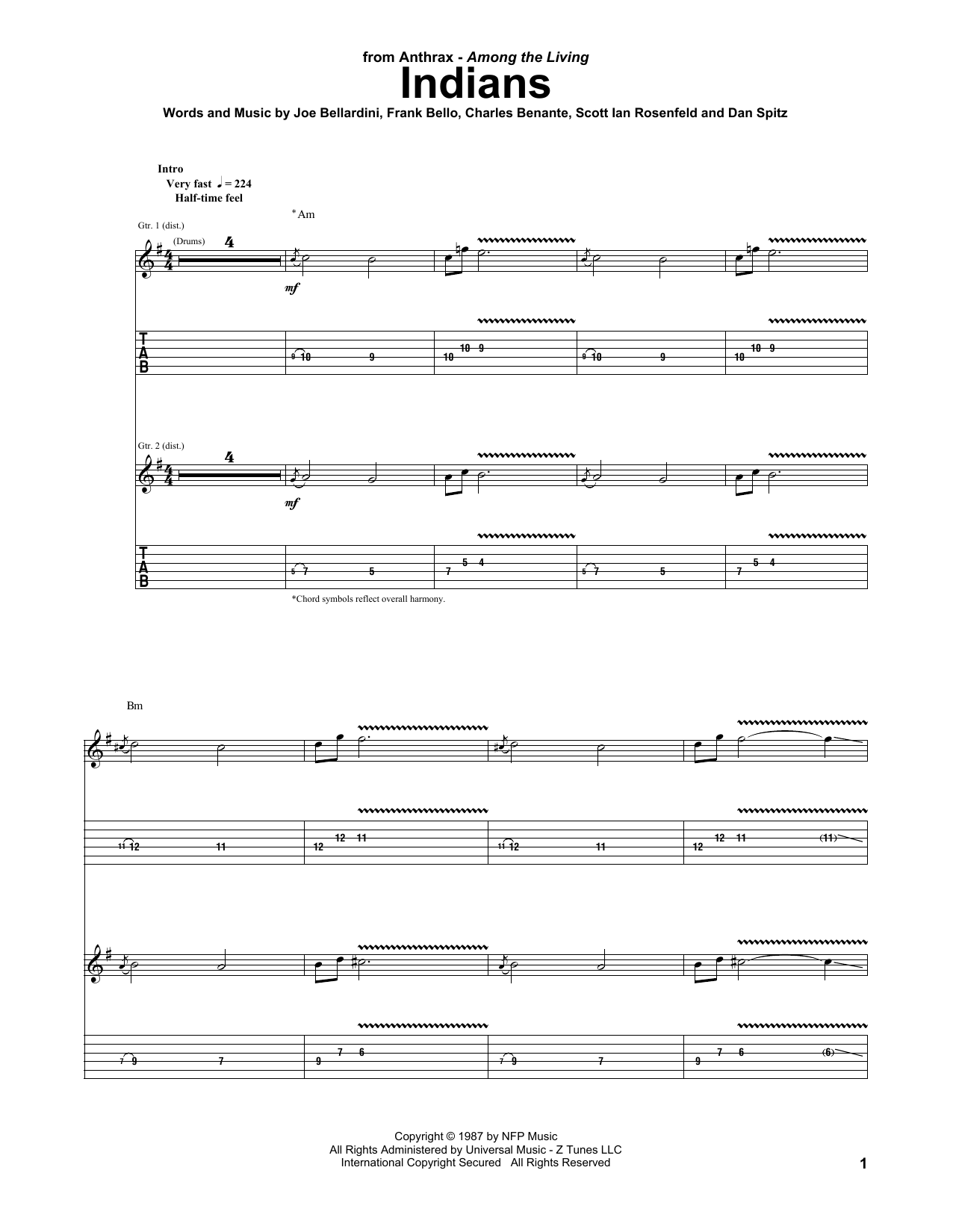 Produktgalerie: Seite 1 von 1 Indians, Anthrax, Gitarre