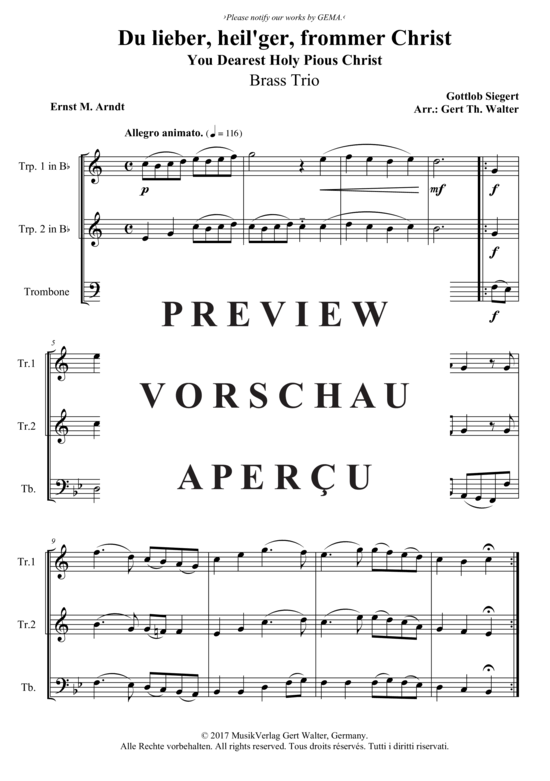 Produktbild zu: Du lieber, heil´ger, frommer Christ Gottlob Siegert