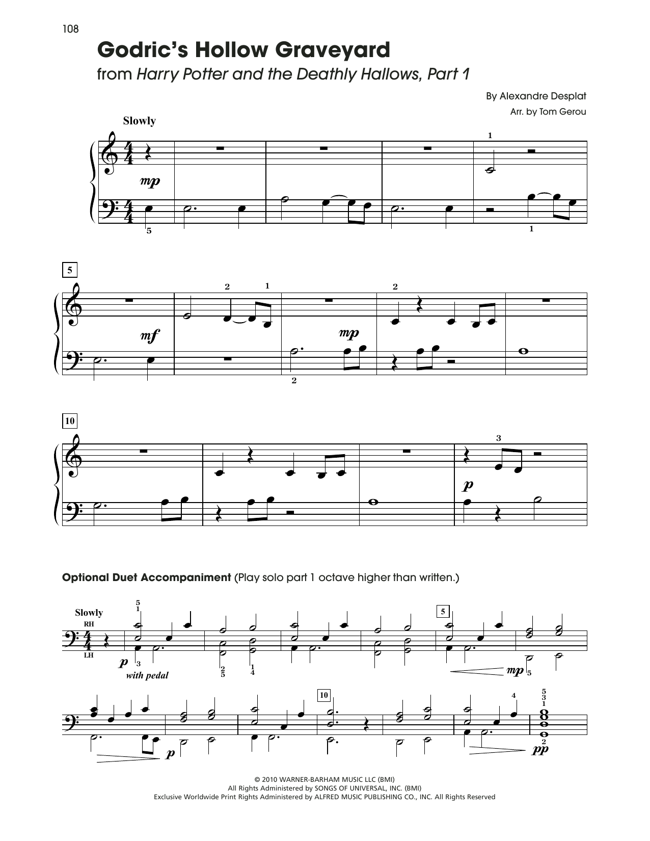 Product picture to: Godric's Hollow Graveyard (from Harry Potter) (arr. Tom Gerou)